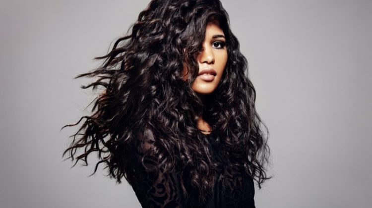 Wavy Full Hair Black Model Beautiful