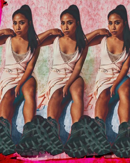 Exclusive: Yalitza Aparicio by Germán Nájera + Iván Flores Complete Look Prada. Photo: Germán Nájera + Iván Flores