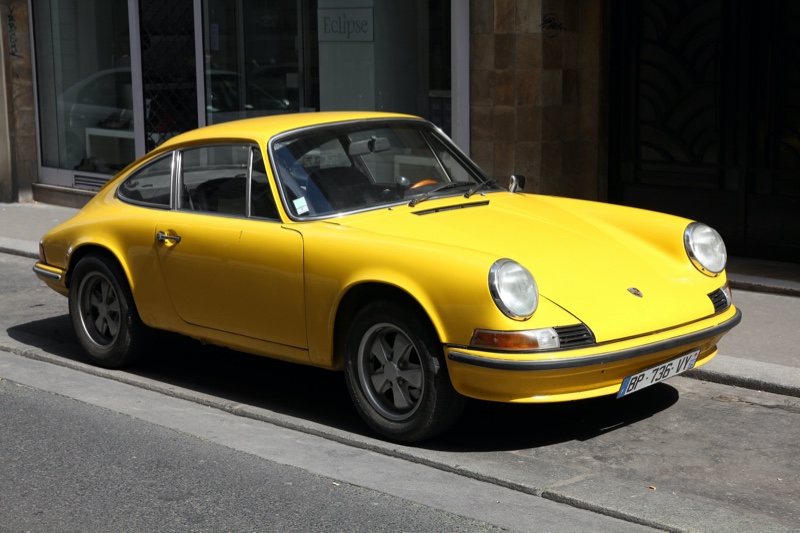 Yellow Porsche 911 Car Vintage