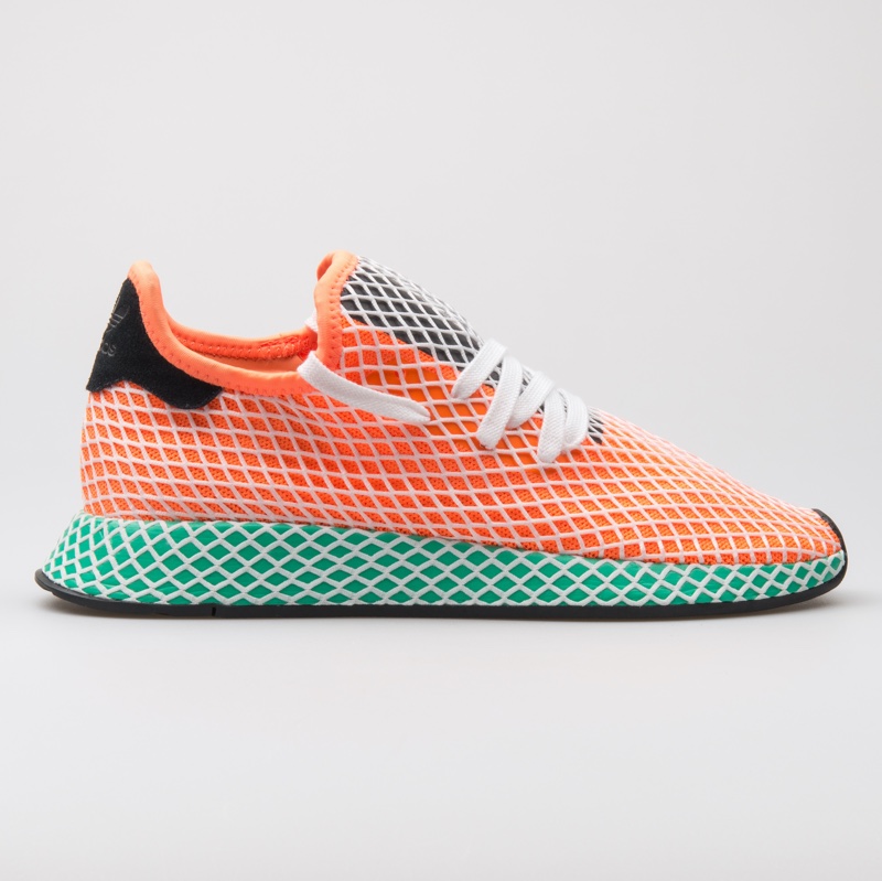 orange green adidas deerupt runner