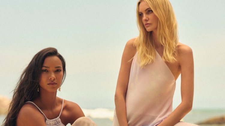 Models Lais Ribeiro and Caroline Trentini front Animale summer 2022 campaign.