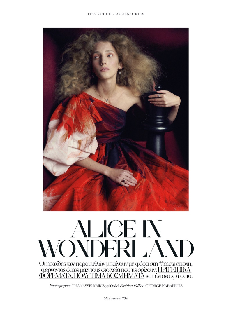 Anna Tihonchuik Channels 'Alice in Wonderland' for Vogue Greece