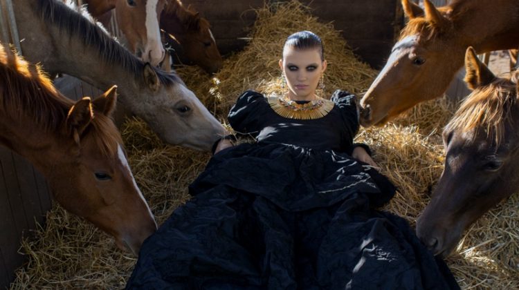 Antonia El Ghali Poses in Elegant Styles for Harper’s Bazaar Arabia