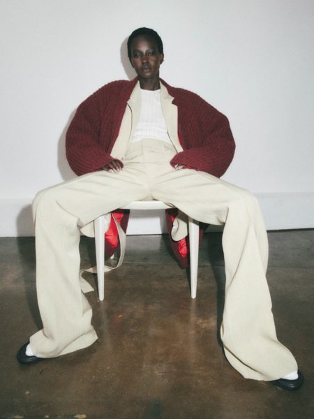 Aweng Chuol Wears Chic Layers for Vogue Spain Business Aweng Chuol Wears Chic Layers for Vogue Spain Business