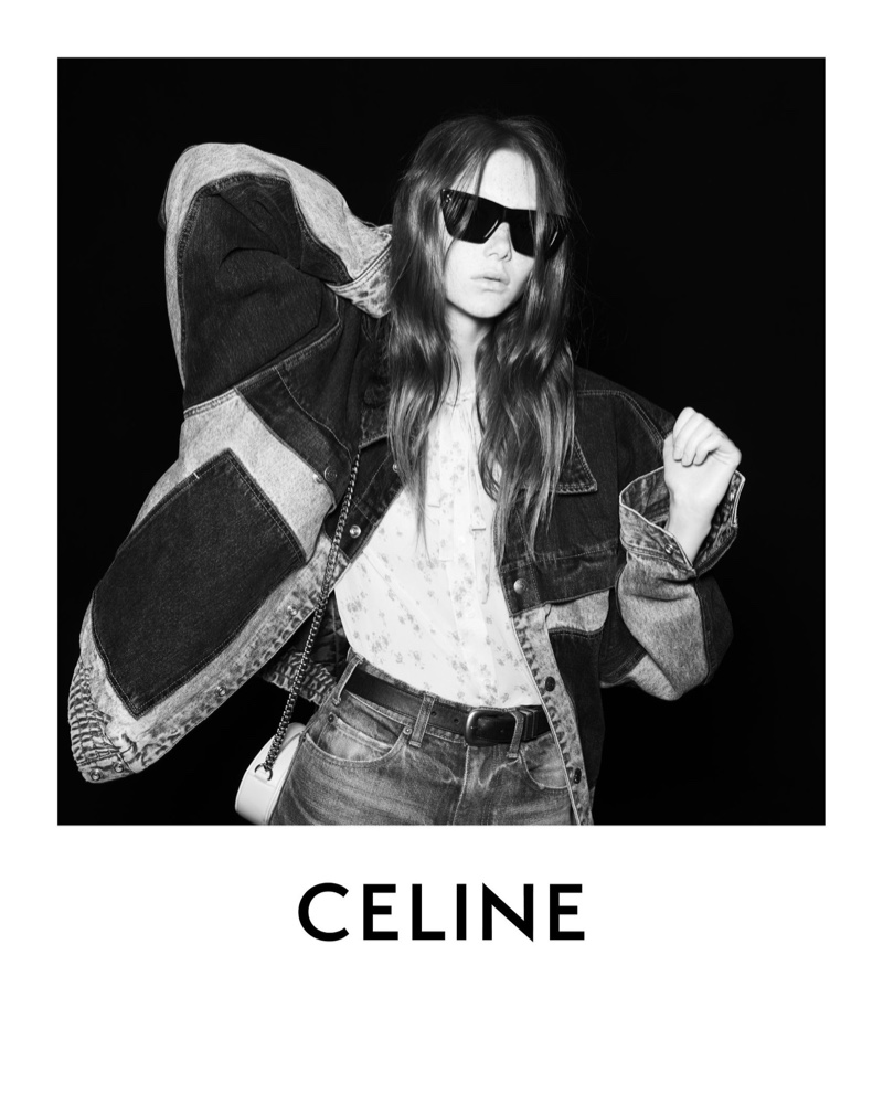 Celine trucker jacket sunglasses