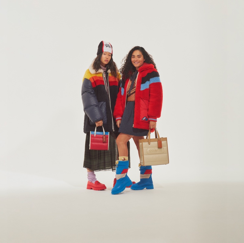 Tiffany Guo and Brittany O'Grady front Coach Ski Collection campaign. Photo: © 2021 Zackery Michael