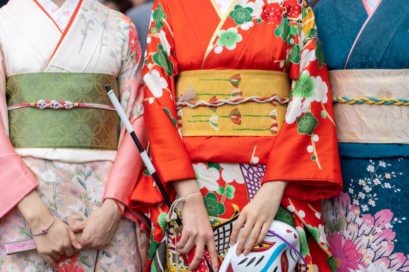 Cropped Womens Kimonos
