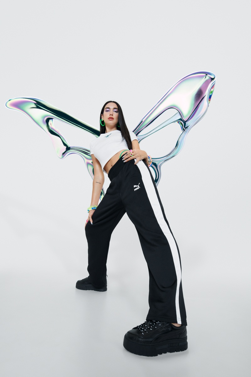 Dua Lipa stars in PUMA Flutur capsule collection campaign. Photo: Daniel Sannwald / PUMA 