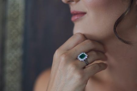 Planning To Propose? Here's How To Find The Right Ring For Your Partner Emerald Diamond Ring Cropped Woman