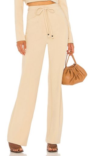 House of Harlow 1960 x Sofia Richie Prague Pant in Taupe. - size L (also in M, S, XL)