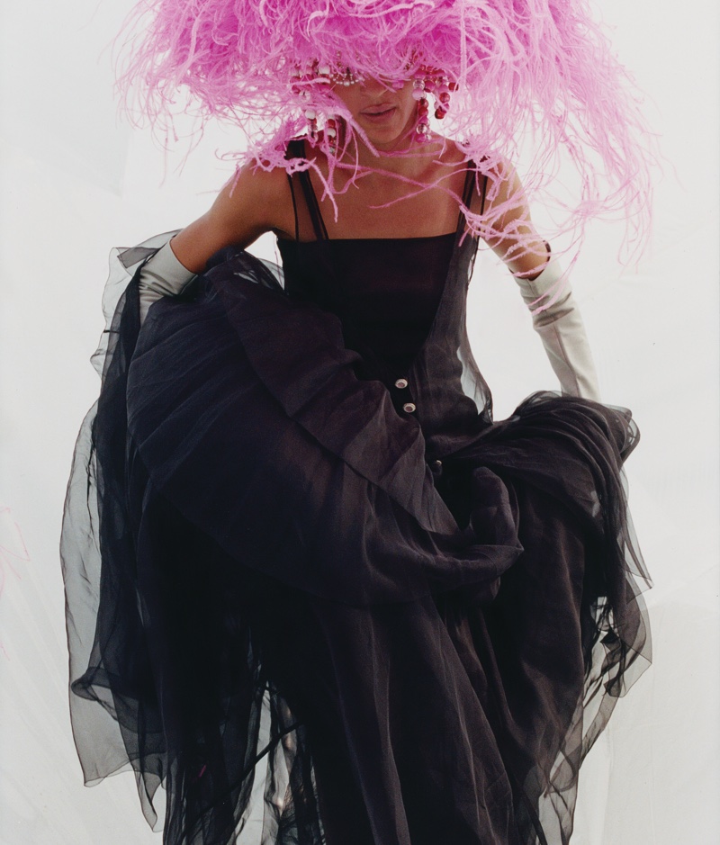 Indira Scott Wears Couture Fashion for WSJ. Magazine