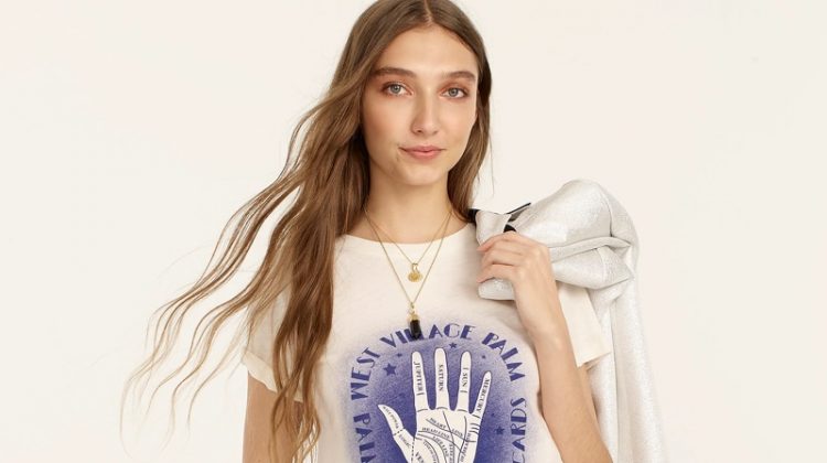 J. Crew Vintage Cotton Palm Reader T-Shirt $30.99