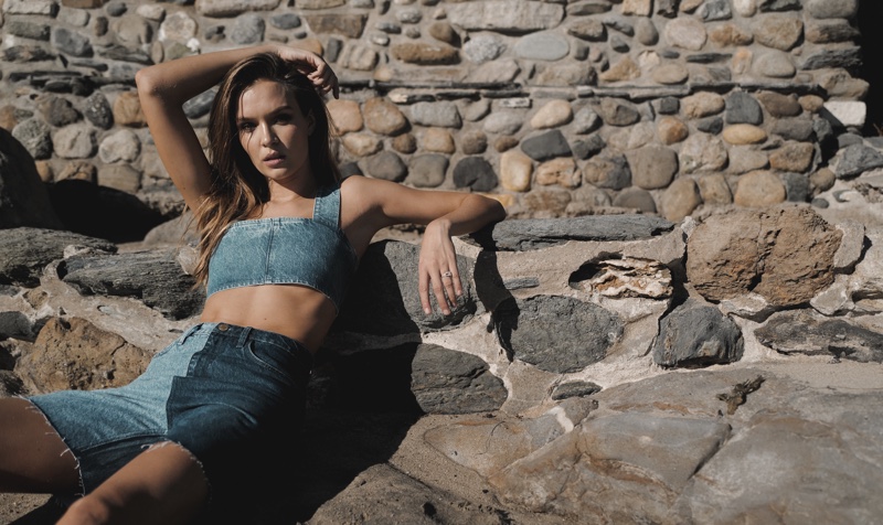 Josephine Skriver stars in Triarchy x Josephine Skriver denim collaboration campaign.