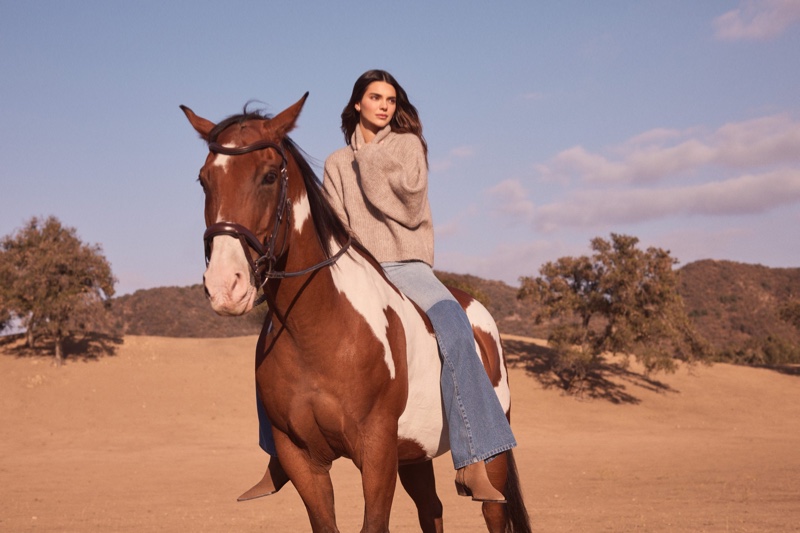 Supermodel Kendall Jenner poses in Los Angeles with Kendall for ABOUT YOU fall-winter 2021 campaign. Photo: Zoey Grossman