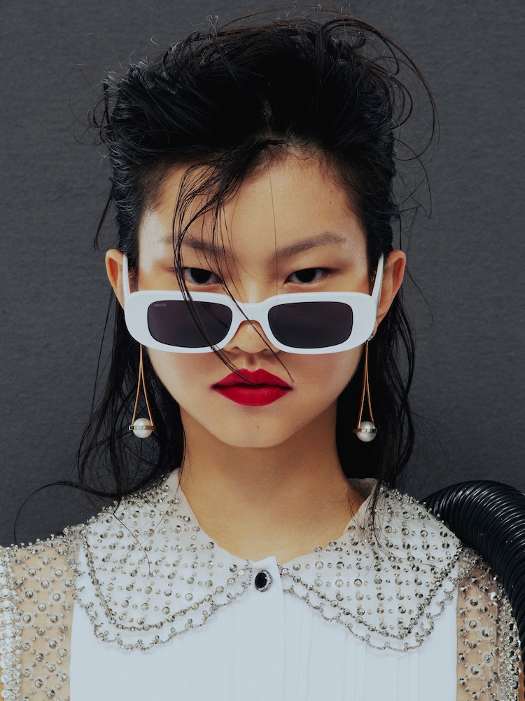 Lailai Qu Models Retro Fashion for InStyle Germany