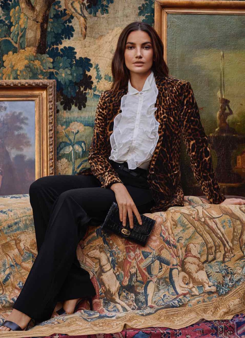 Lauren Ralph Lauren highlights animal prints for its Holiday 2021 campaign.