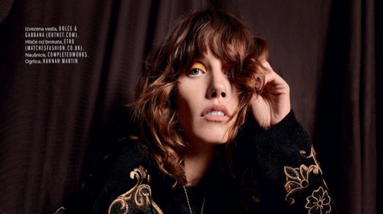 Lorelle Rayner Embraces Metallic Styles for ELLE Croatia
