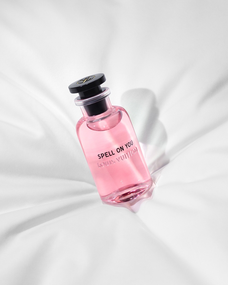 Louis Vuitton Spell On You fragrance bottle.