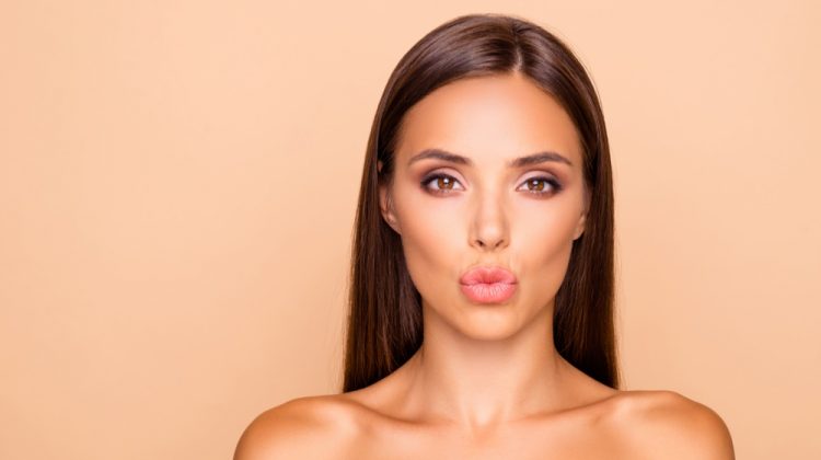 Model Pucker Up Beauty Image Fillers