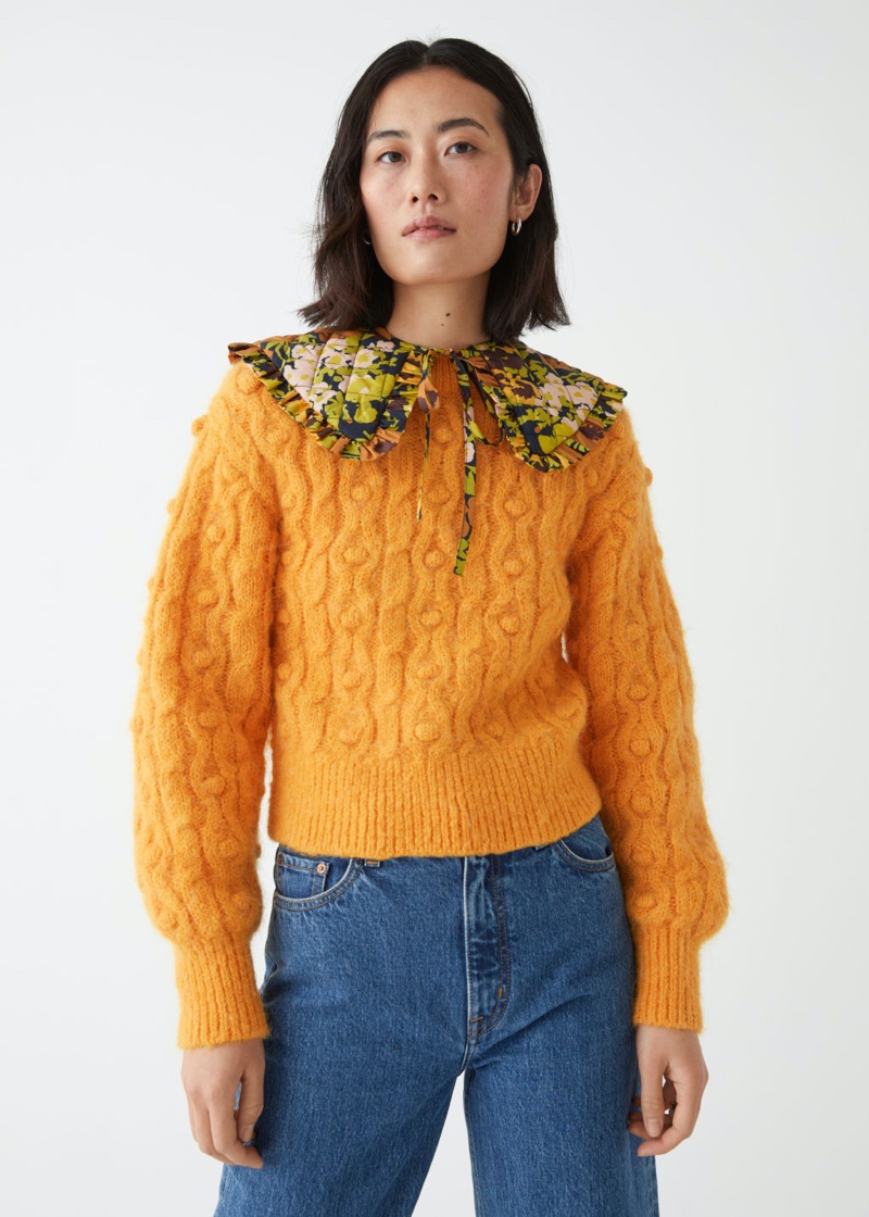 & Other Stories Cable Knit Sweater $129