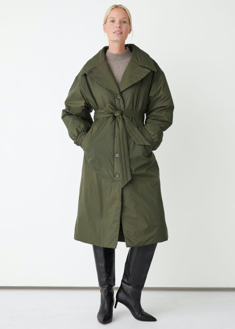 & Other Stories Oversized Belted Puffer Coat $249