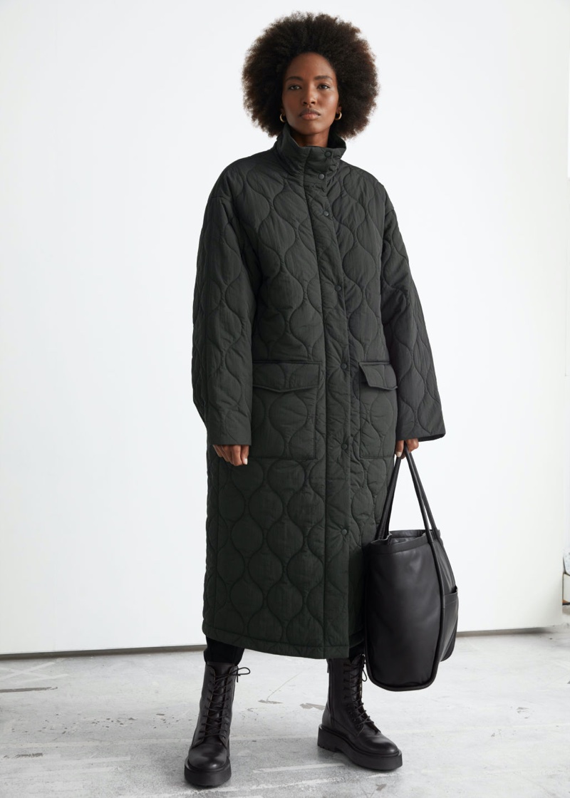 & Other Stories Quilted Coat $179