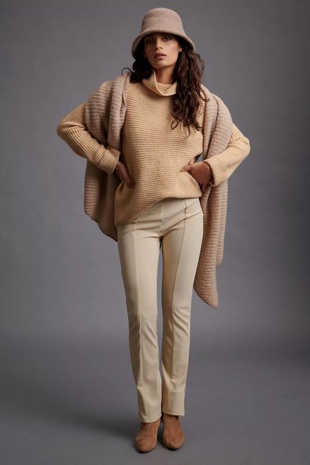 Get Cozy in Anthropologie's Latest Sweaters Pilcro Cowl Neck Sweater in Brown $68.80