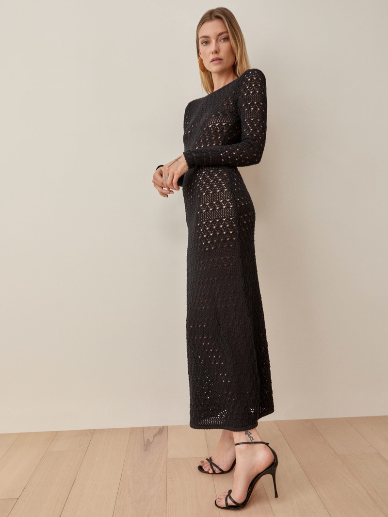 Reformation Castello Open Knit Dress $268