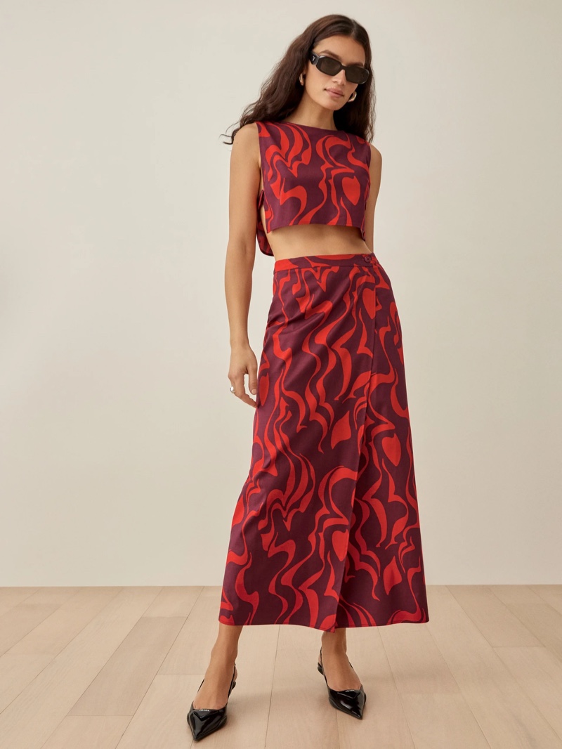 Reformation Mylie Two Piece in Jupiter $278