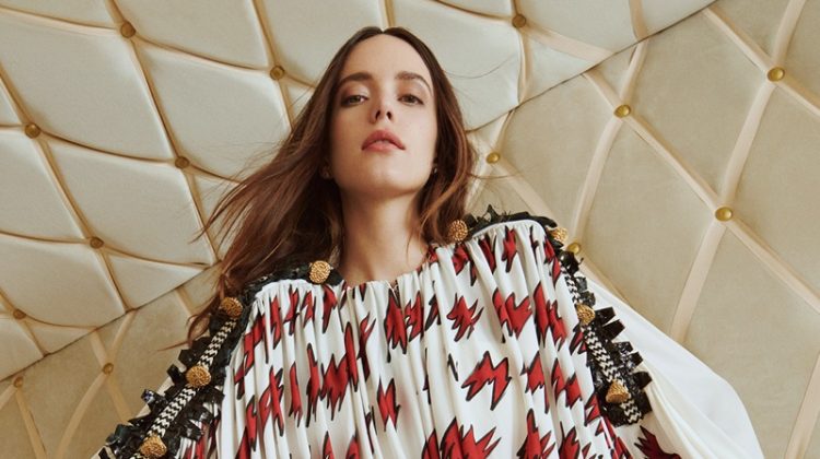 Stacy Martin stars in Louis Vuitton Holiday 2021 campaign.