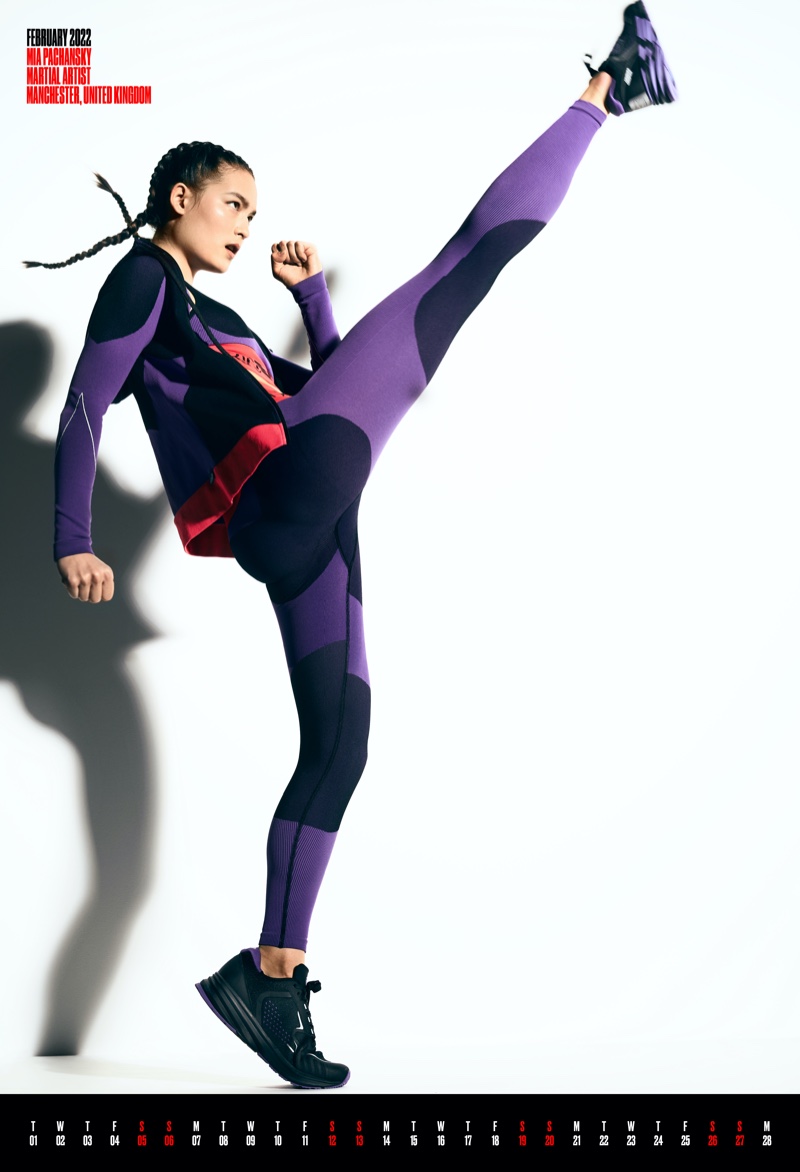 Martial artist Mia Pachansky for February 2022. | Image Courtesy of V Magazine / Sølve Sundsbø