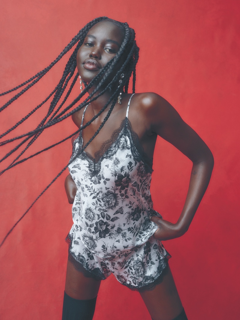 Adut Akech fronts Victoria's Secret Heritage Toile campaign.