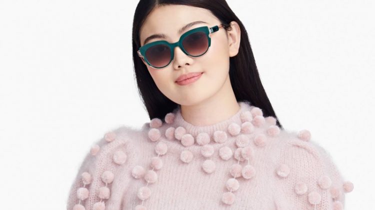 Warby Parker Asha Sunglasses in Layered Peacock Green Crystal $145