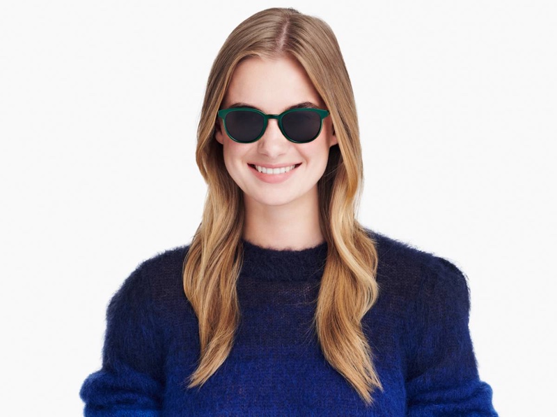 Warby Parker Beames Sunglasses in Layered Pine Crystal $145