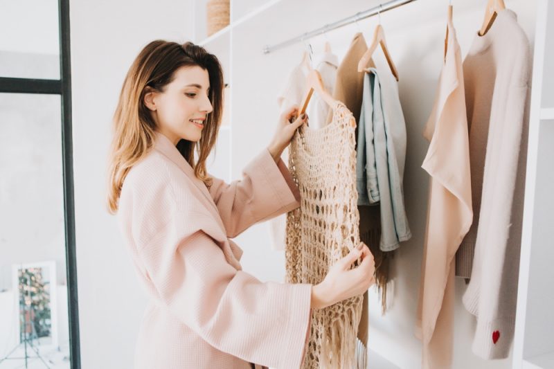 Woman Shopping Clothes