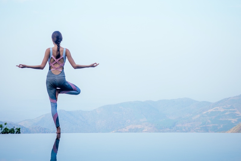 Yoga Pose India Retreat Woman