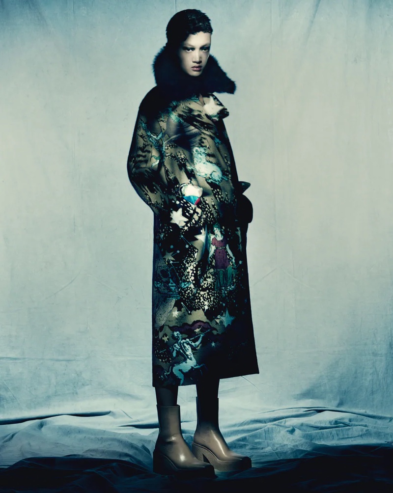 Zara Atelier Collection 01 features Cosmic coat.
