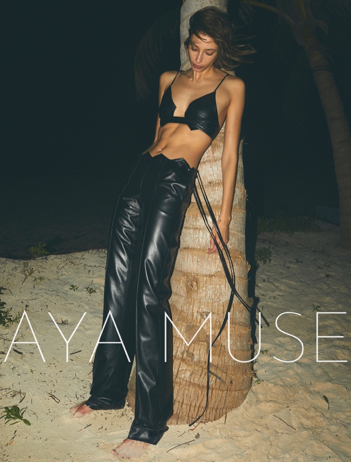 Alexandra Agoston models Aya Muse pre-fall 2022 collection. Photo: Adam Franzino