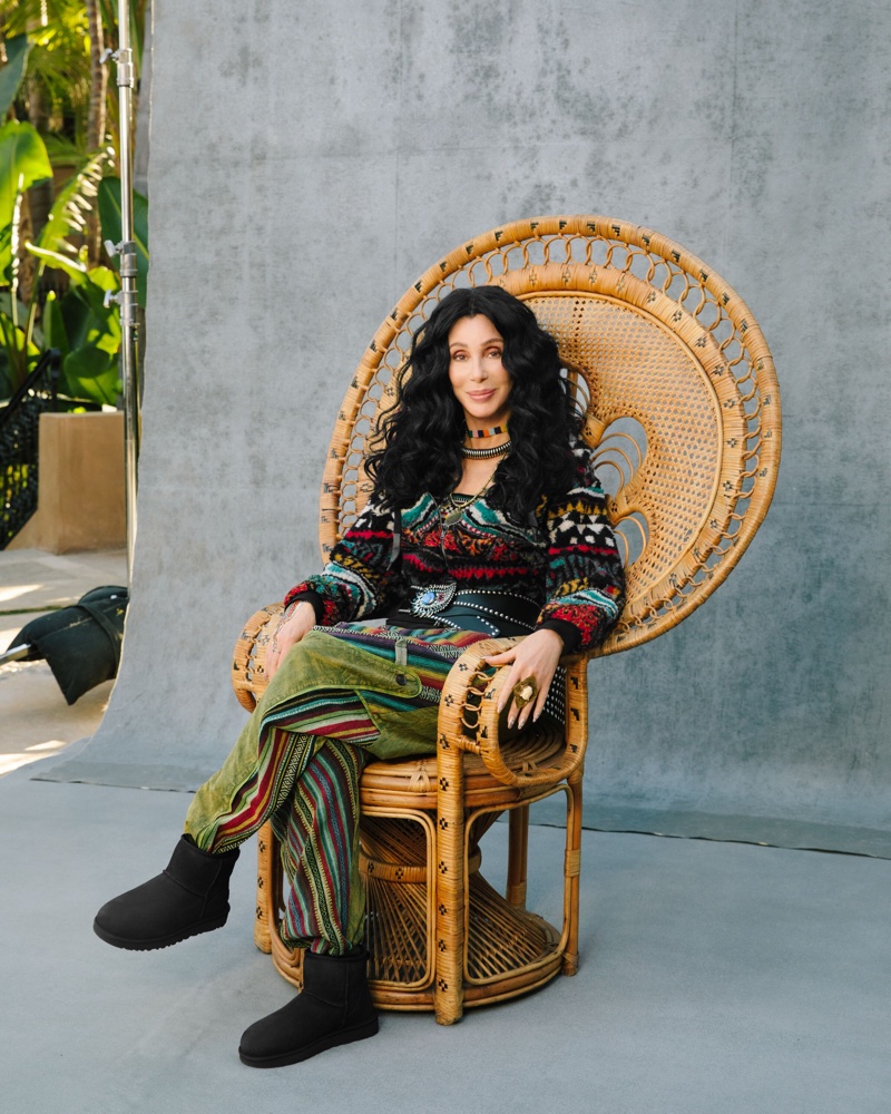 Cher fronts UGG spring 2022 campaign wearing the Classic mini.