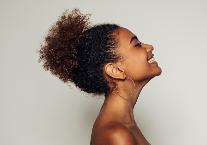 Curly Pineapple Updo