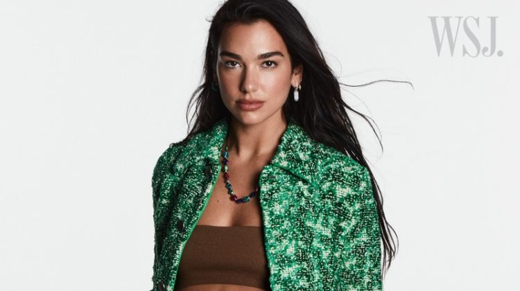 Dua Lipa Bottega Veneta Look Crop Top Abs