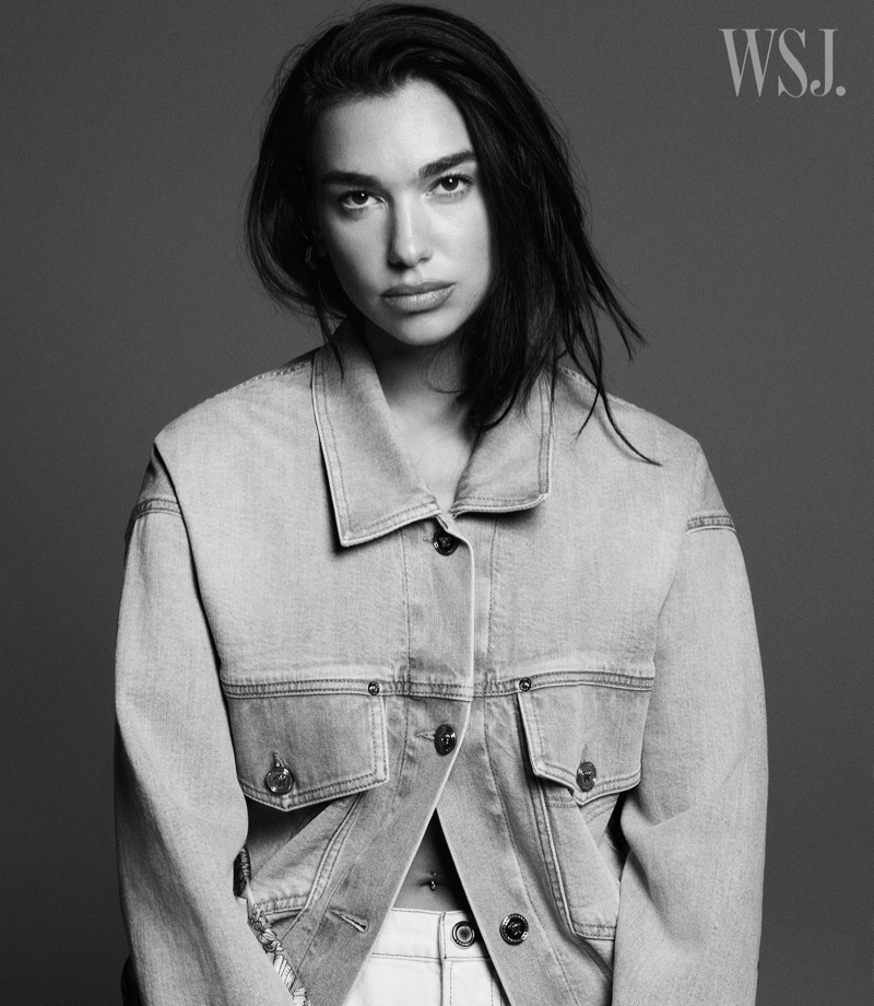 Dua Lipa Versace Jean Jacket WSJ Magazine