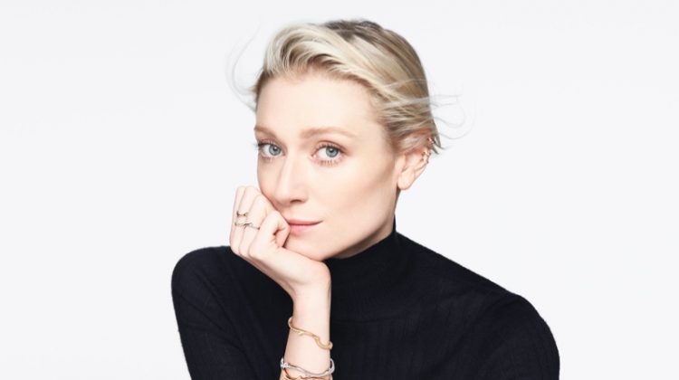 Elizabeth Debicki stars in Dior La Rose Dior jewelry campaign.