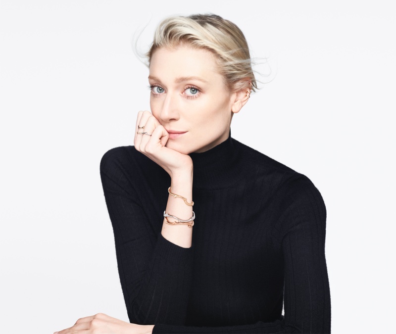 Elizabeth Debicki stars in Dior La Rose Dior jewelry campaign. 