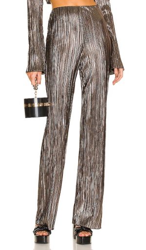 House of Harlow 1960 x REVOLVE Lidia Pant in Metallic Silver. - size XS (also in L, M, S, XL)