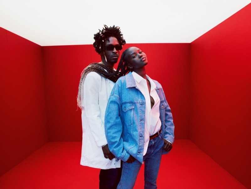 Adut Akech Boyfriend SAINt JHN HUGO Spring 2022 Campaign 