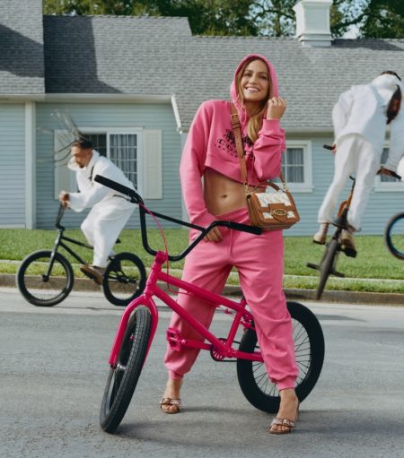 Jennifer Lopez, Megan Thee Stallion Front Coach Spring 2022 Campaign Jennifer Lopez, Megan Thee Stallion Front Coach Spring 2022 Campaign