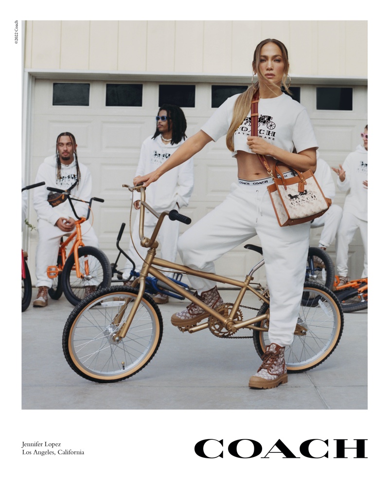 Jennifer Lopez Coach Spring 2022 Campaign Bicycle