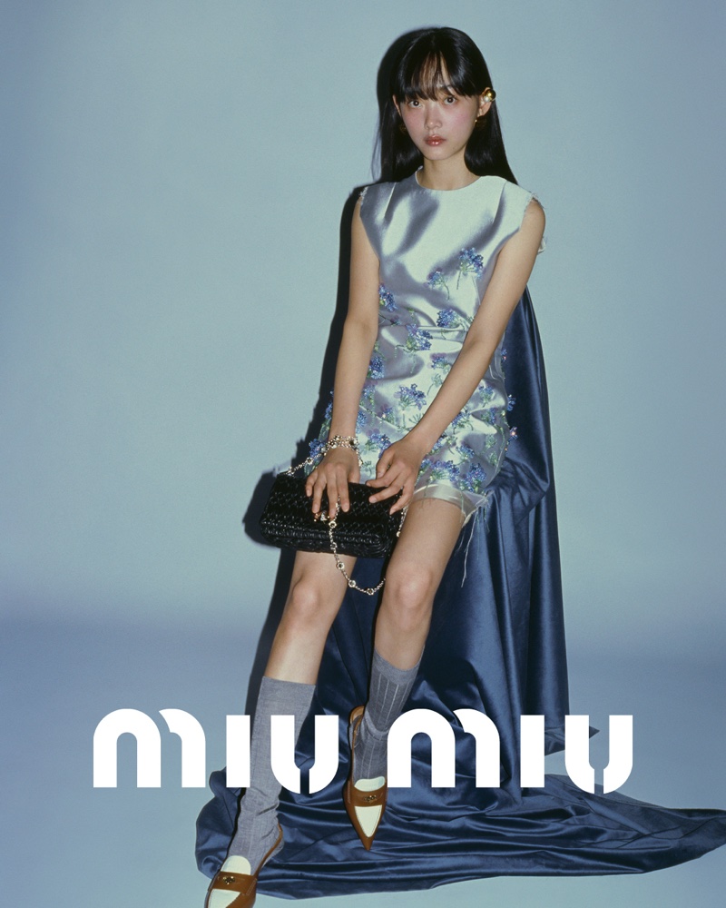 Lee Yoo-mi Miu Miu 2022 Spring Campaign Flower Dress