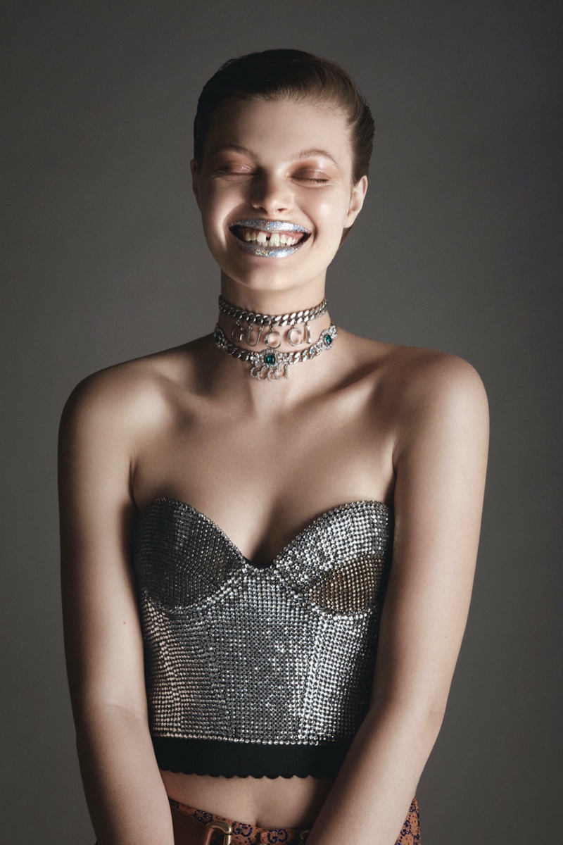 Lexie Tapper Turns Up the Shine Factor for Vogue Scandinavia
